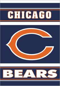 Chicago Bears 28x40 Logo Banner Flag  