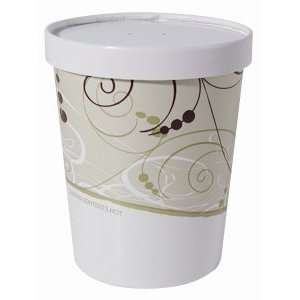  Solo KH32A J8000 32 oz. Paper Food Container with Lid 250 