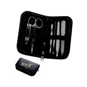   manicure kit with grip nail clippers, nail file and safety scissors