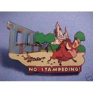   Disney Pin/Cast Safety No Stampeeding  Timon & Pumba 
