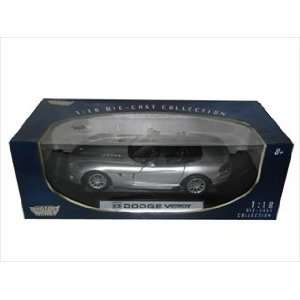 Dodge Viper SRT 10 Silver 1/18 by Motormax 73137 Toys 