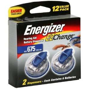Energizer EZ Change Hearing Aid Battery Dispenser, 1.4 Volts, Size 675 