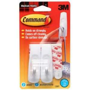  Command Adhesive Hook Medium 2 pc 3 Pack 