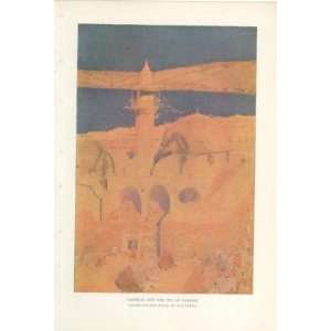  1910 Print Tiberias Sea of Galilee by Jules Guerin 