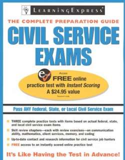   Civil Service Exams The Complete Preparation Guide 