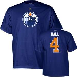Taylor Hall Blue Reebok Name and Number Edmonton Oilers T Shirt