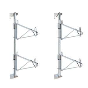   Level Post Type Wall Mount End Unit for 14 Deep Shelf