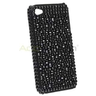 BLACK DIAMOND CRYSTAL CASE COVER For iPhone 4 4S 4G 4GS  