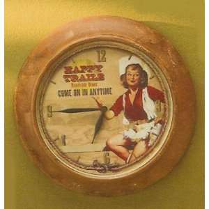   Hat Happy Trails Rodeo WALL CLOCK Western HOME decor