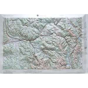  LEADVILLE REGIONAL Raised Relief Map in the state of 