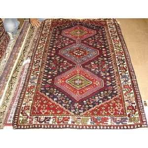  2x4 Hand Knotted Yalameh Persian Rug   28x43