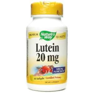  Natures Way Lutein 20mg, 60 Softgels Health & Personal 