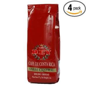 Cafe Rey Valle Central Costa Rica Ground Premium Coffee   2 Oz 4 Pack 