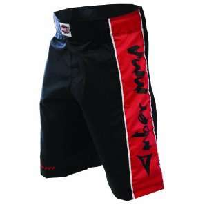 MMA Fight Shorts Black Red XL 36 