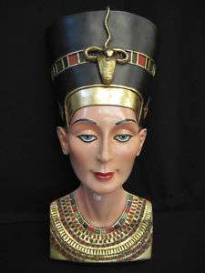 Beautiful Large Egyptian Bust Queen Nefertiti Wall Art  