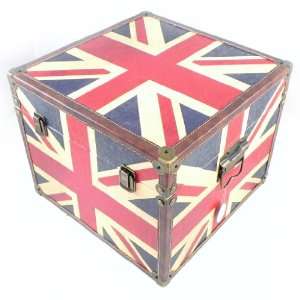  Trunk trunk wood Union Jack red blue. Jewelry