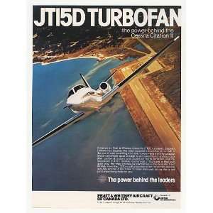  1978 Cessna Citation II Jet Aircraft Pratt & Whitney Print 