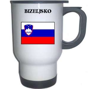  Slovenia   BIZELJSKO White Stainless Steel Mug 