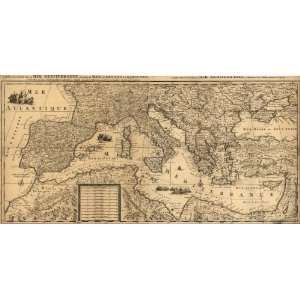  1680 map Mediterranean Sea