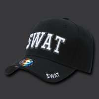 JW   DeLuxe Law Enf. Caps, Swat, Black