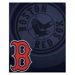  Boston Red Sox 50x60 Royal Style Plush Raschel Throw 