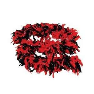  Black and Red Feather Boa   Great for Halloween & Dress Up 