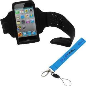 GTMax Black Durable Sport Armband Cover Case + Wrist Strap Lanyard for 