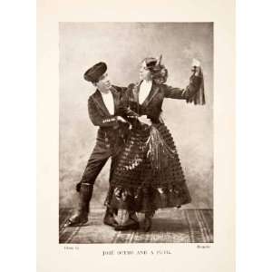  1909 Print Jose Otero Aranda Sevilla Spain Flamenco 