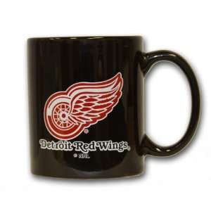   Detroit Red Wings 11oz. Black Ceramic Coffee Mug