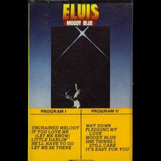 Elvis Presley Moody Blues Cassette VG++ Canada RCA  