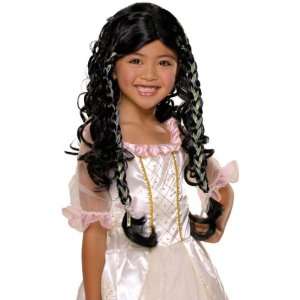  Child Fairy Tale Princess Wig Black Toys & Games