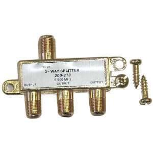  Black Point Products BV 058 Gold 3 Way Hybrid Splitter 