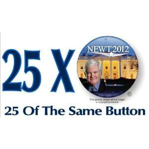   Gingrich Republican Tea Party President 2012 3 Political Button GOP