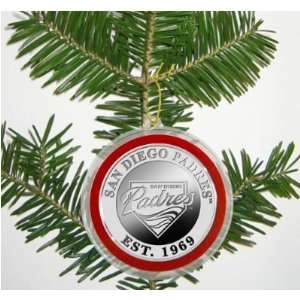  San Diego Padres Silver Coin Ornament