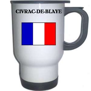  France   CIVRAC DE BLAYE White Stainless Steel Mug 