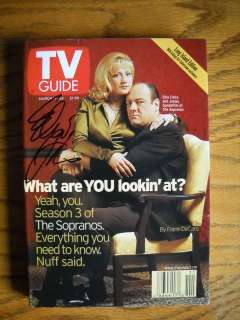 Edie Falco Signed TV Guide The Sopranos Autographed New  