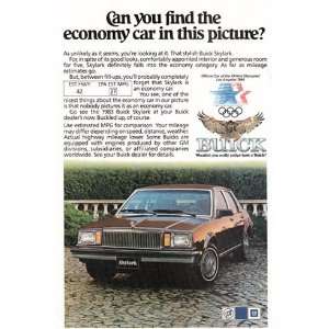  Print Ad 1982 Buick Skylark Economy Car Buick Books