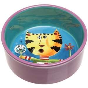 Mary Naylor Designed Cat Bowl   Flowers Cat (Quantity of 3 