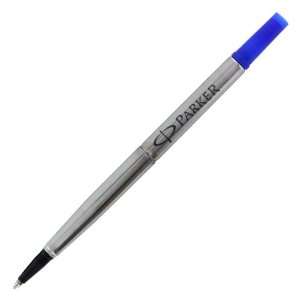  Parker Rollerball Pen Refill, Medium Tip, Blue Ink, 6/Pack 