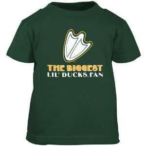  Oregon Ducks Green Infant Biggest Lil Fan T shirt Sports 