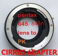 Pentax 645 645N lens adapter to PK K 7 K20D K200D K X  