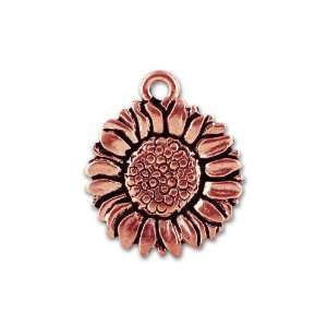 Antique Copper Sunflower Charm Arts, Crafts & Sewing