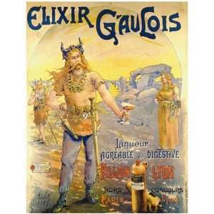    Elixir Gaulois   Poster by Geo. Blott (28x36)