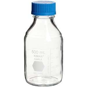 Kimble Kimax, GL 45 Media/Storage Bottle With Blue Polypropylene Cap 