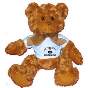   OF XXL PAINTBALLING Plush Teddy Bear with BLUE T Shirt Toys & Games