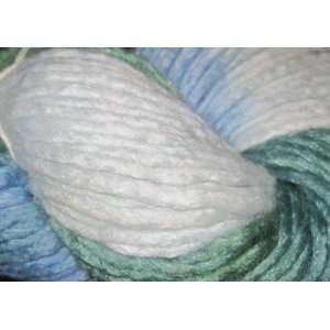   Coliumo Multi Hand Dyed Wool Silk Color 15 Blue Green Silver 1 100g Sk