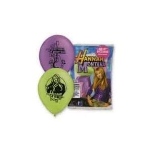   Balloons   6 Latex Hannah Montana Balloons