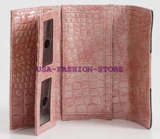 NEW GUESS SATINE BOUDOIR DOUBLE ID WALLET CLUTCH PURSE PINK ROSE MULTI 