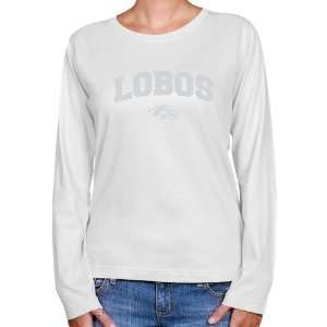  New Mexico Lobos T Shirt  New Mexico Lobos Ladies White 