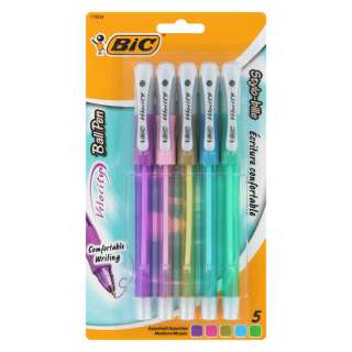 Bic Velocity Assorted Medium Stick Ballpoint Pens 070330176041 